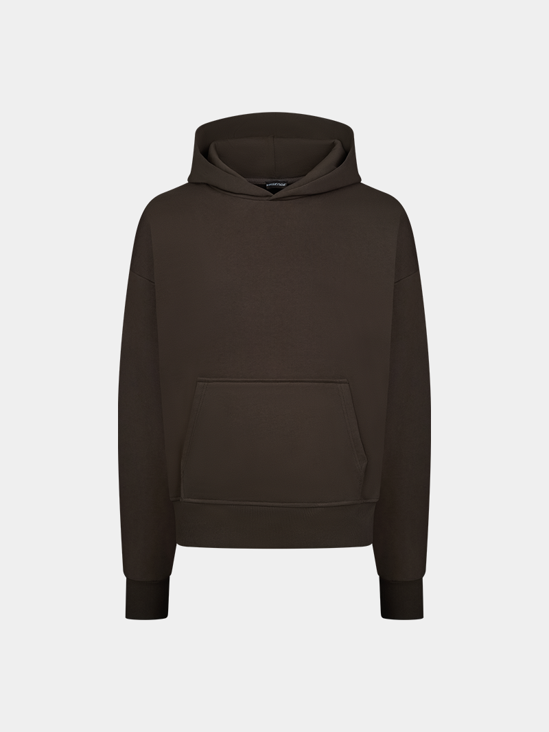 BROWN HEAVY HOODIE