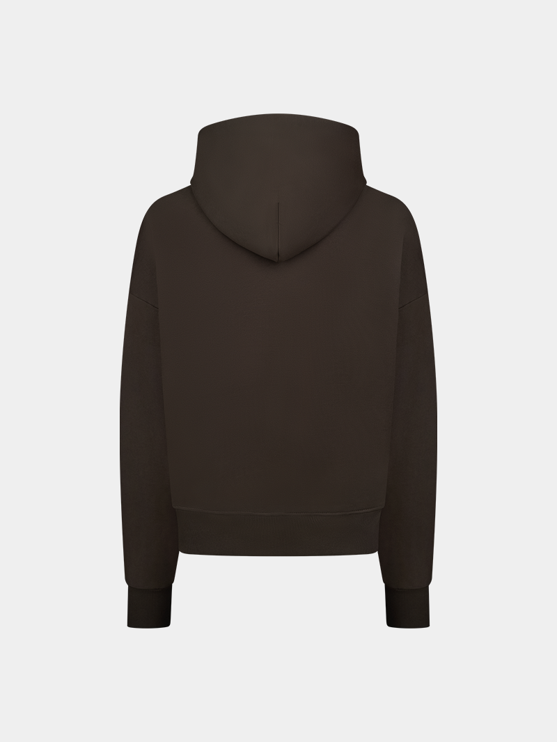 BROWN HEAVY HOODIE