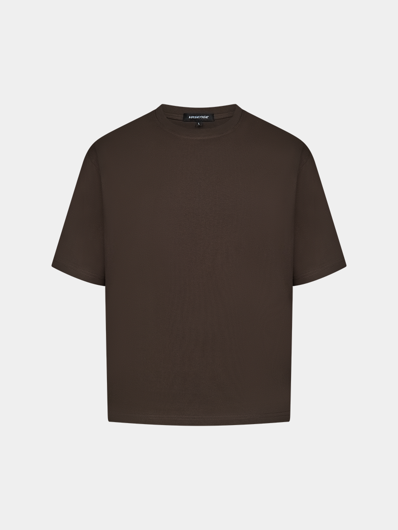 BROWN HEAVY T-SHIRT