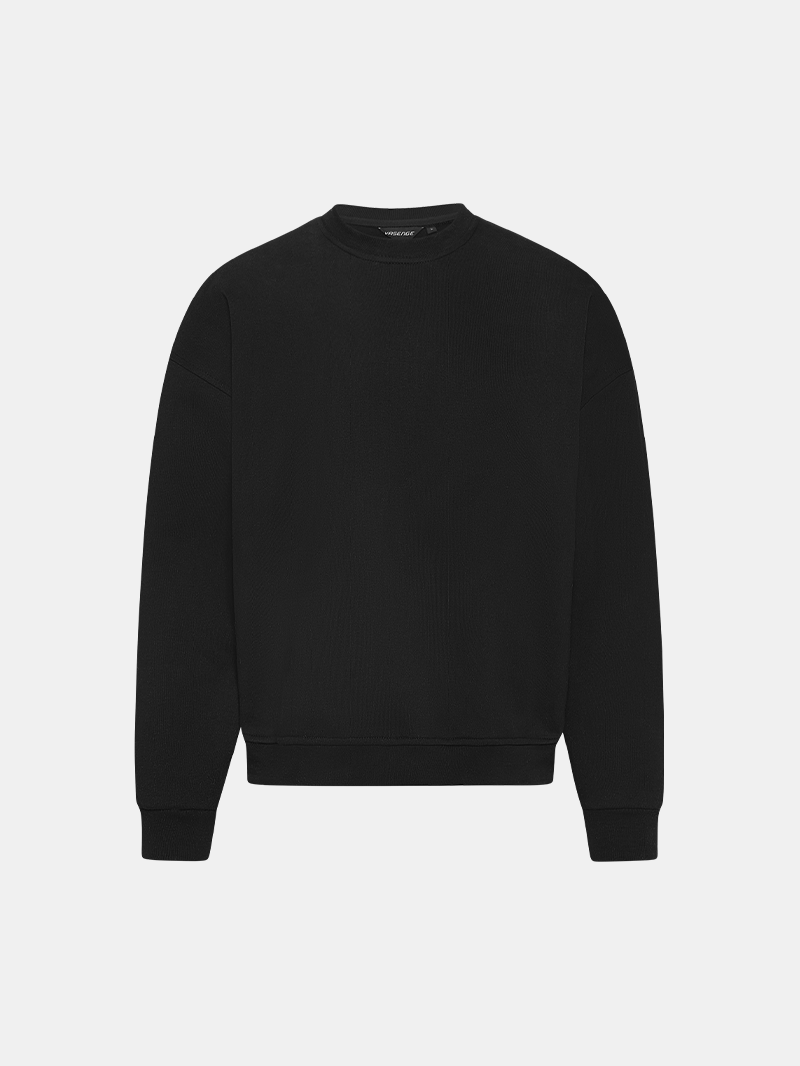 BLACK HEAVY SWEATER