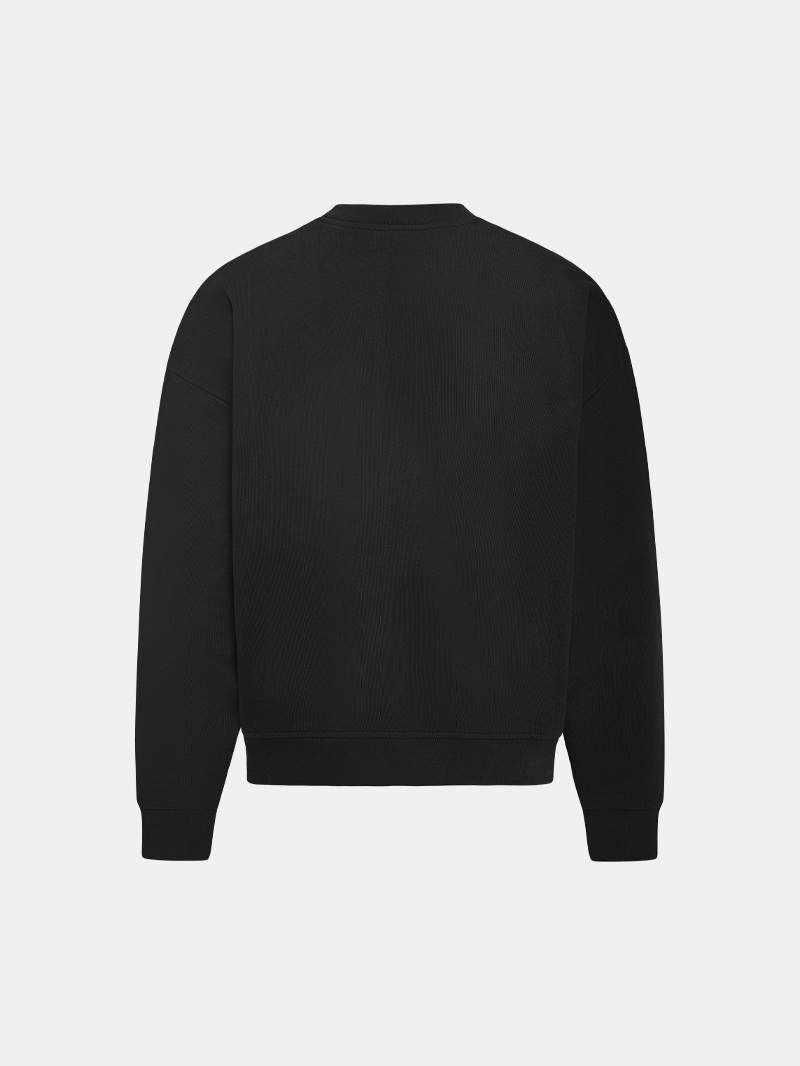 BLACK HEAVY SWEATER