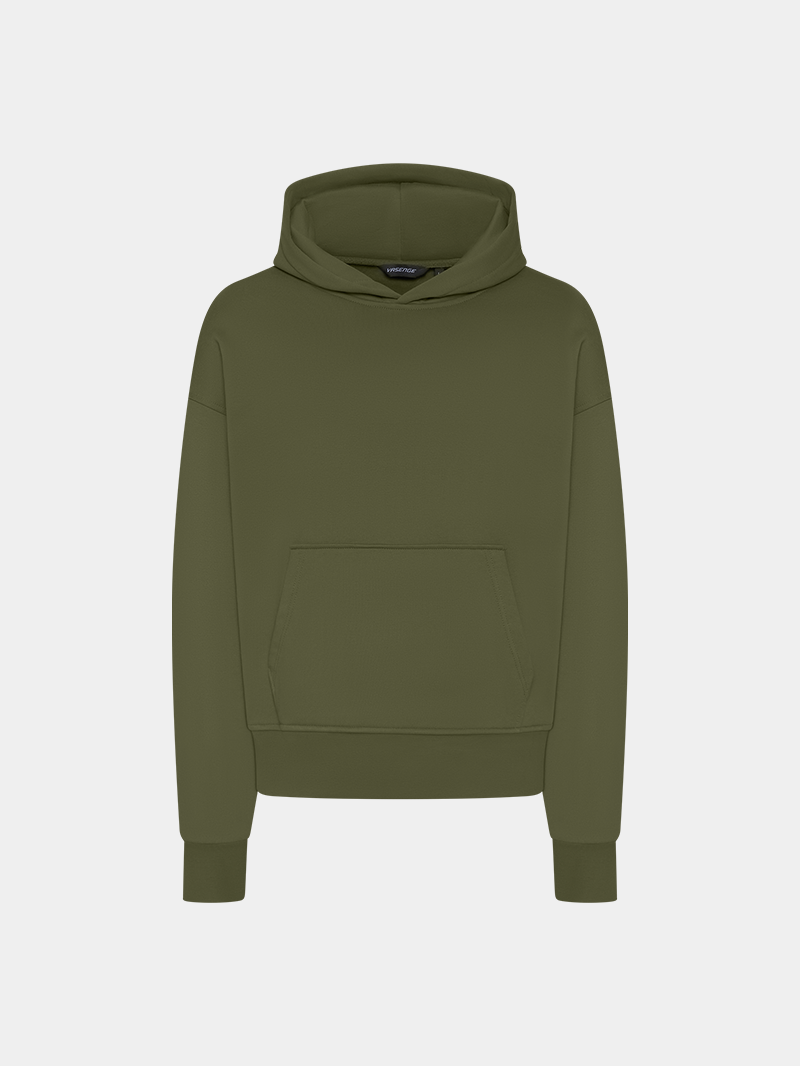 KHAKI HEAVY HOODIE