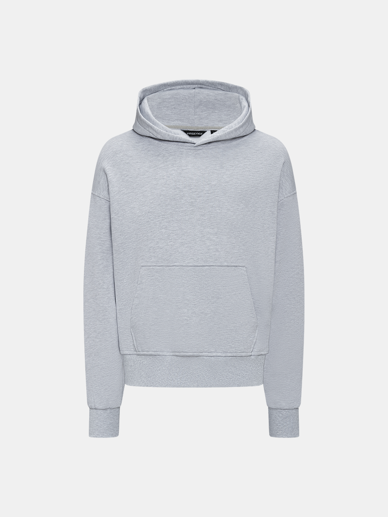 MELANGE GREY HOODIE