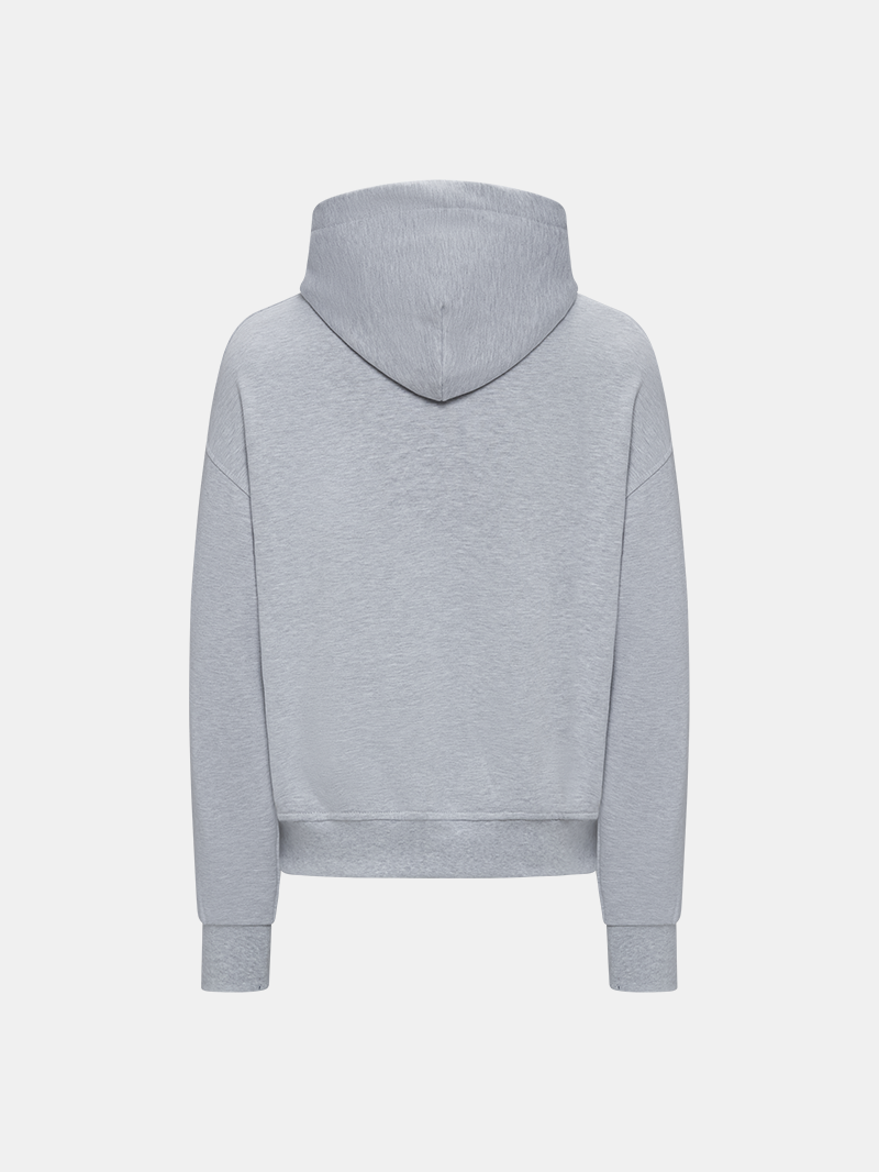 MELANGE GREY FULL ZIP